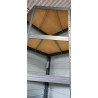 Regał narożny na nity 180x90x90x45 cm 4 półki 250 kg