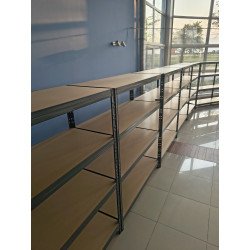 Regał warsztatowy na nity 180x180x60 cm 4 półki 400 kg