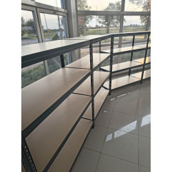 Regał warsztatowy na nity 180x180x60 cm 4 półki 400 kg