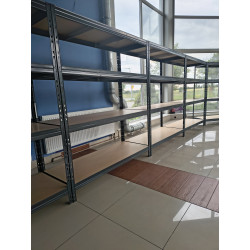 Regał warsztatowy na nity 180x180x60 cm 4 półki 400 kg