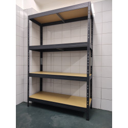 Regał warsztatowy na nity 180x120x45 cm 4 półki 360 kg