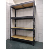 Regał warsztatowy na nity 180x120x45 cm 4 półki 360 kg