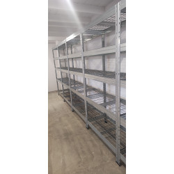 Regał ażurowy zatrzaskowy 180x90x45 cm 5 półek 300 kg