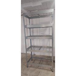 Regał ażurowy zatrzaskowy 180x90x45 cm 5 półek 300 kg