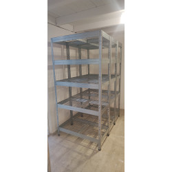 Regał ażurowy zatrzaskowy 180x90x45 cm 5 półek 300 kg