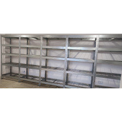 Regał ażurowy zatrzaskowy 180x90x45 cm 5 półek 300 kg