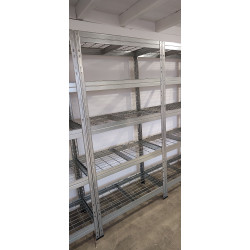 Regał ażurowy zatrzaskowy 180x90x45 cm 5 półek 300 kg