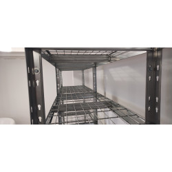 Regał ażurowy zatrzaskowy 180x90x45 cm 5 półek 300 kg