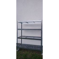 Regał ażurowy zatrzaskowy 180x150x60 cm 4 półki 400 kg