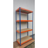 Regał magazynowy metalowy nit-klick 192x100x50 cm 4 półki 300 kg