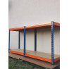 Regał magazynowy metalowy nit-klick 192x100x50 cm 4 półki 300 kg