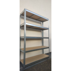 Regał magazynowy skręcany ocynk 180x120x40 cm 5 półek 200 kg