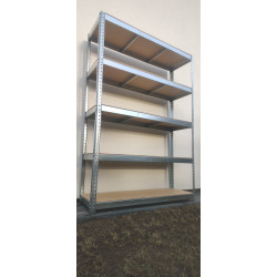 Regał magazynowy skręcany ocynk 180x120x40 cm 5 półek 200 kg