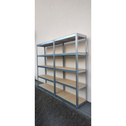 Regał magazynowy skręcany ocynk 180x120x40 cm 5 półek 200 kg