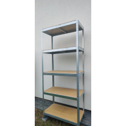 Regał magazynowy skręcany ocynk 210x91x46 cm 5 półek 280 kg