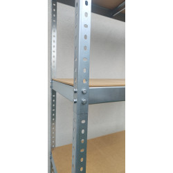 Regał magazynowy skręcany ocynk 210x91x46 cm 5 półek 280 kg