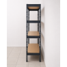 Regał warsztatowy na nity 180x120x45 cm 4 półki 360 kg