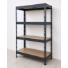 Regał warsztatowy na nity 180x120x45 cm 4 półki 360 kg