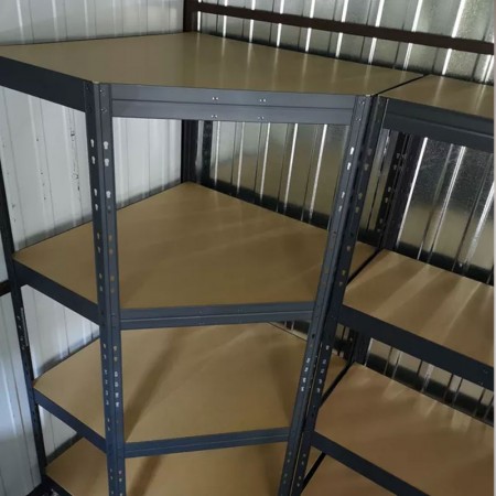 Regał narożny na nity 180x90x90x45 cm 4 półki 250 kg