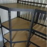 Regał narożny na nity 180x90x90x45 cm 4 półki 250 kg