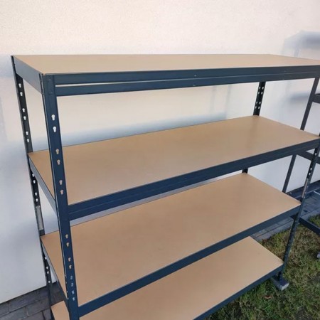 Regał warsztatowy na nity 180x180x60 cm 4 półki 400 kg