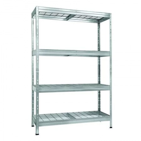 Regał ażurowy zatrzaskowy 180x120x45 cm 4 półki 300 kg